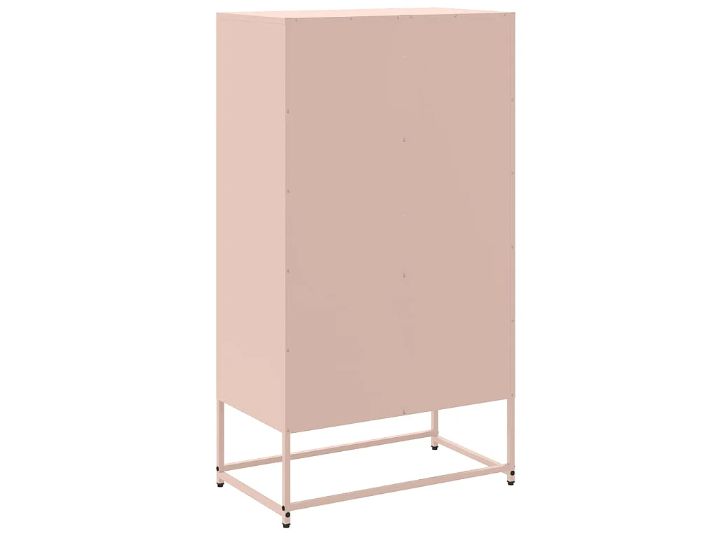 Buffet rose 68,5x38,5x123,5 cm acier