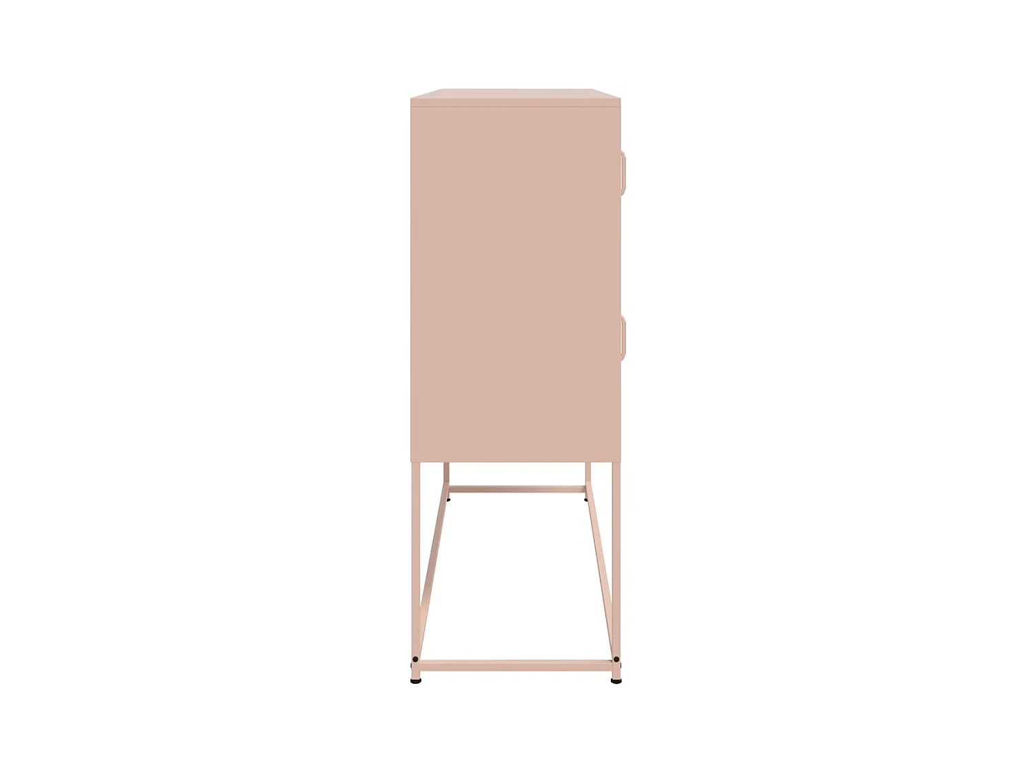 Buffet rose 100,5x39x107 cm acier