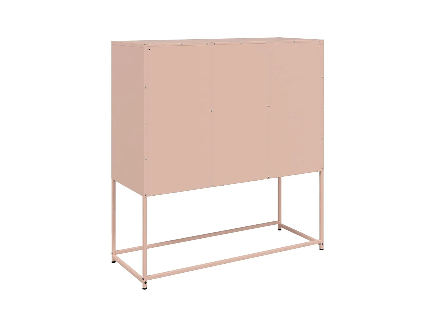 Buffet rose 100,5x39x107 cm acier