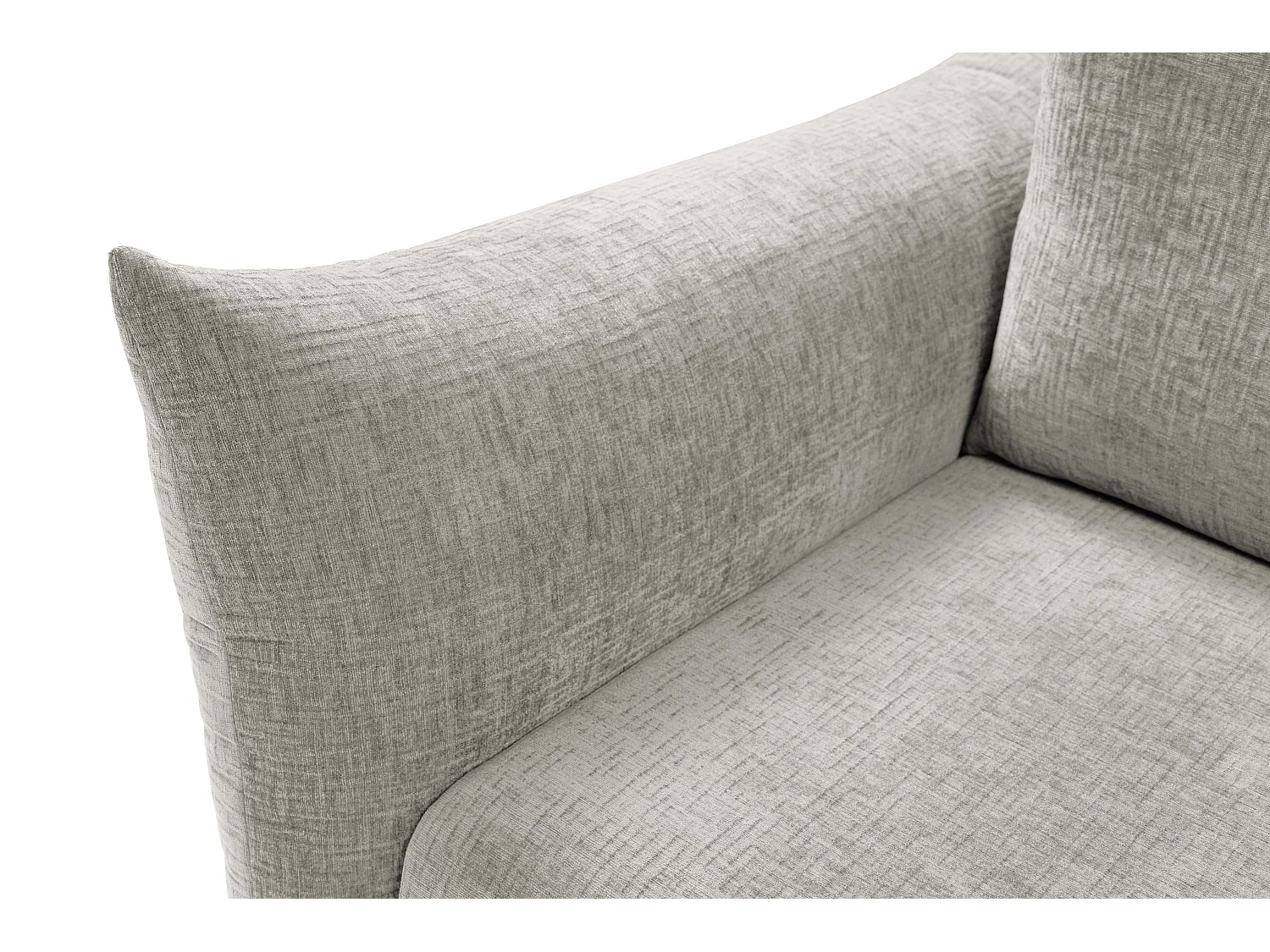 ADEL-bank – Moderne slaapbank met opbergruimte, siliconenkussens, golvende veren, LICHTGRIJS, 145x200 cm