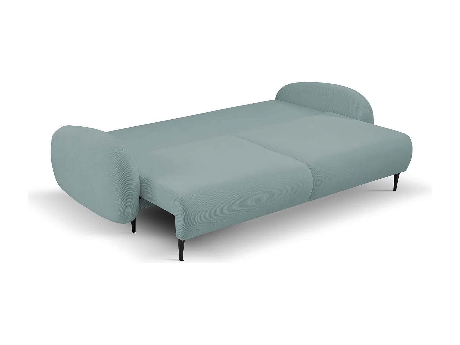 2-zitsbank SOFT – Slaapfunctie, opbergruimte, 2 kussens, modern design, 232x95x109 cm, kleur: TURQUOISE