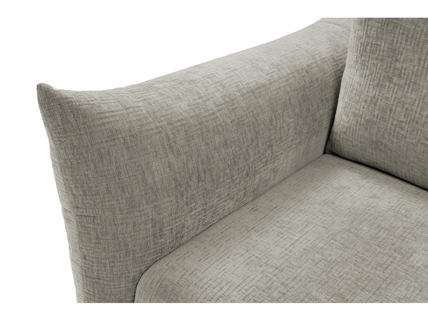 ADEL-Sofa, modernes Schlafsofa mit Stauraum, Silikonkissen, Wellenfedern, GRAU, 145x200 cm