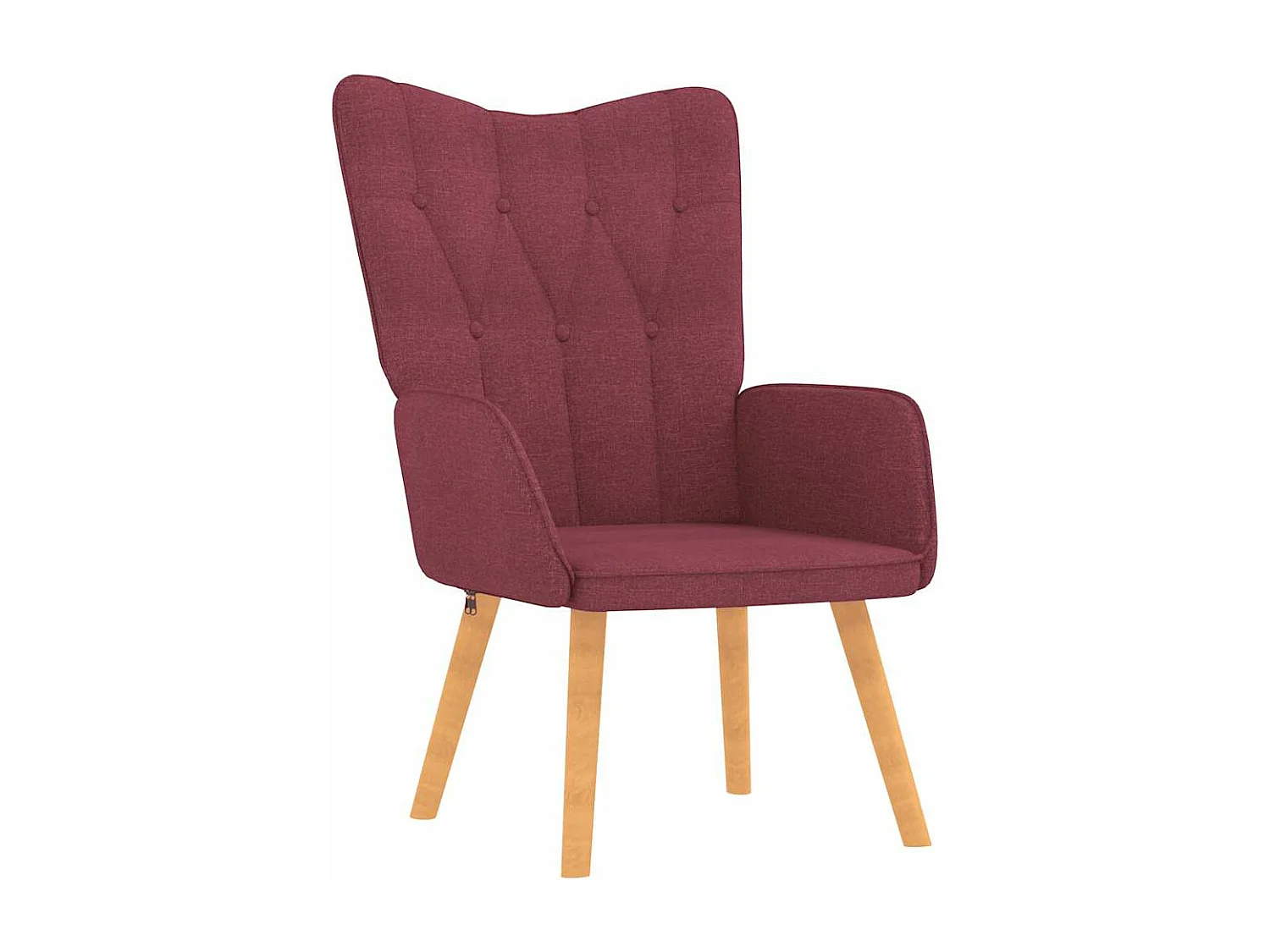 Chaise de relaxation avec tabouret Rouge bordeaux Tissu