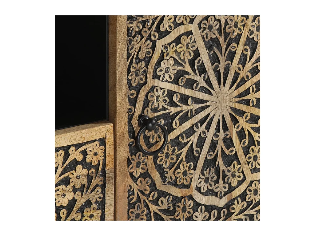 Móvel de TV 105x33x46 cm madeira de mangueira maciça