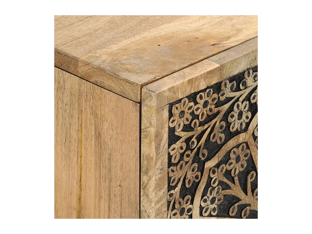 Móvel de TV 105x33x46 cm madeira de mangueira maciça