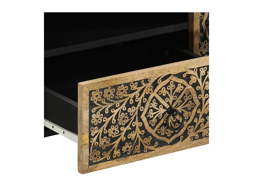 Móvel de TV 105x33x46 cm madeira de mangueira maciça