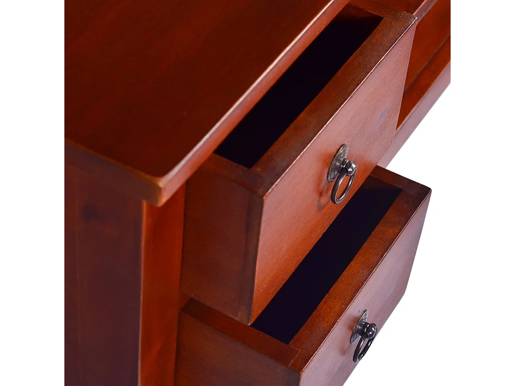 Móvel de TV 100x40x45 cm madeira mogno maciça castanho clássico