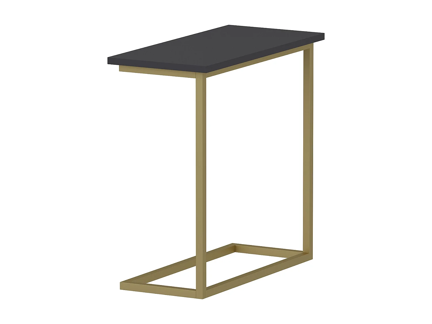 Beistelltisch Narin Anthrazit Gold mit Metallfüße 9277
