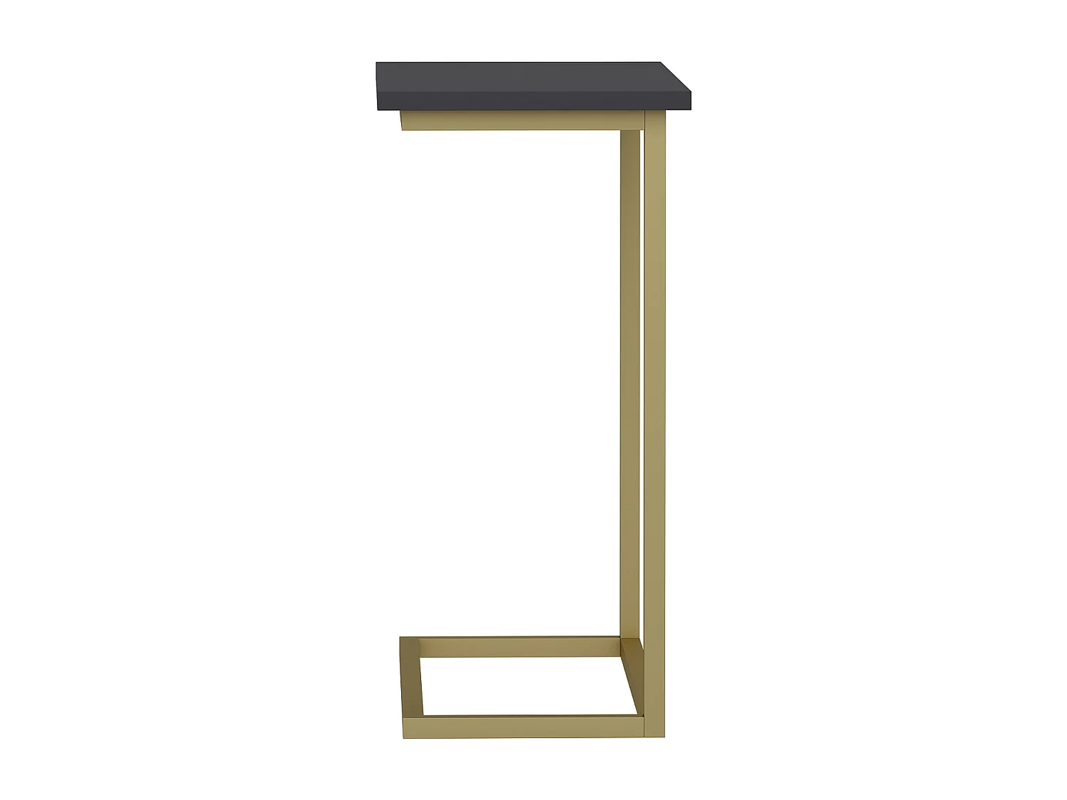 Beistelltisch Narin Anthrazit Gold mit Metallfüße 9277
