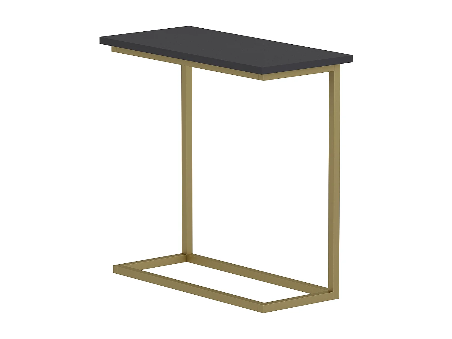 Beistelltisch Narin Anthrazit Gold mit Metallfüße 9277