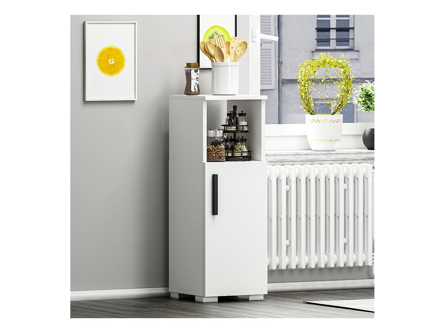 Mehrzweckschrank Duru Weiß 9260