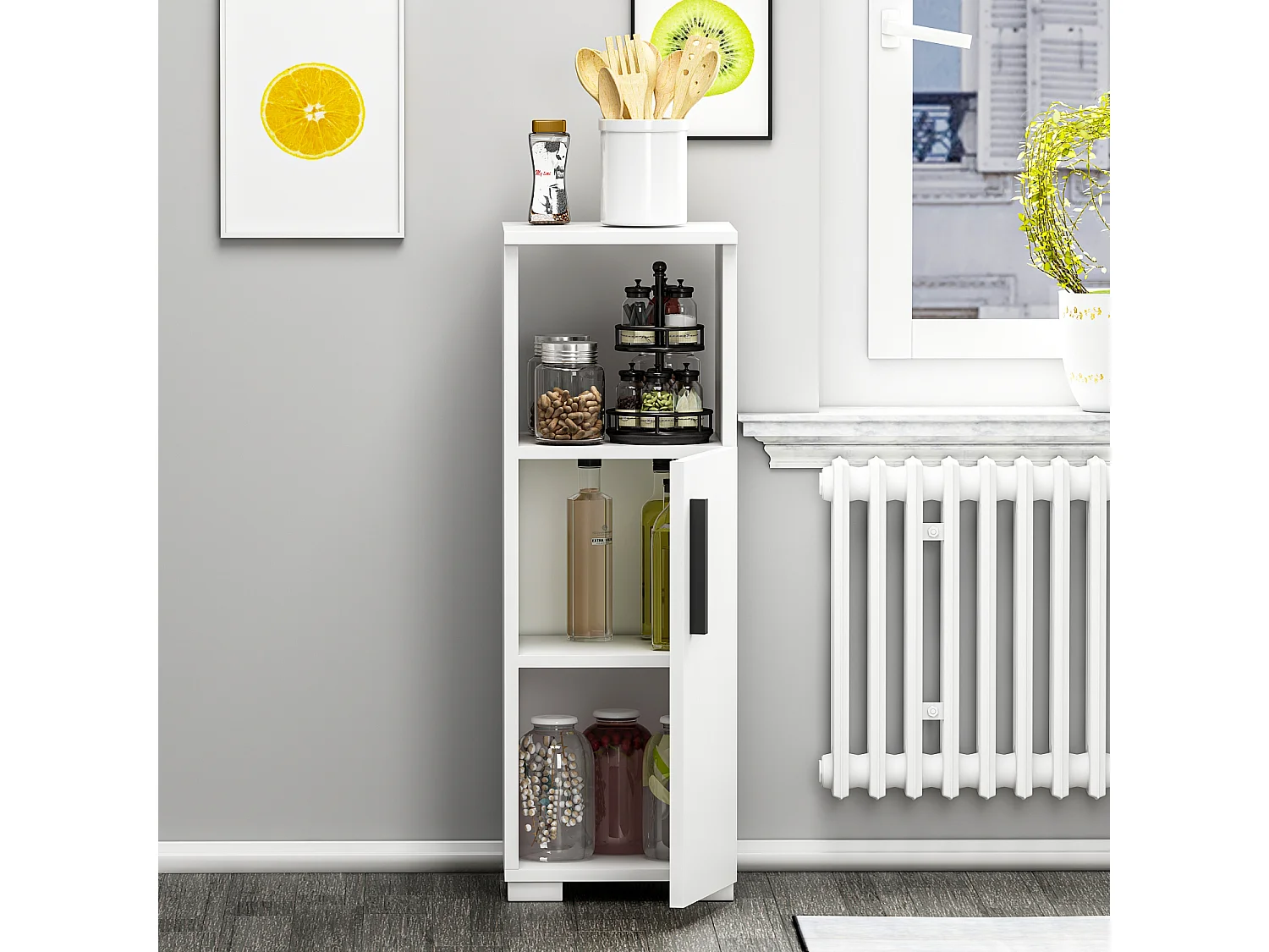 Mehrzweckschrank Duru Weiß 9260