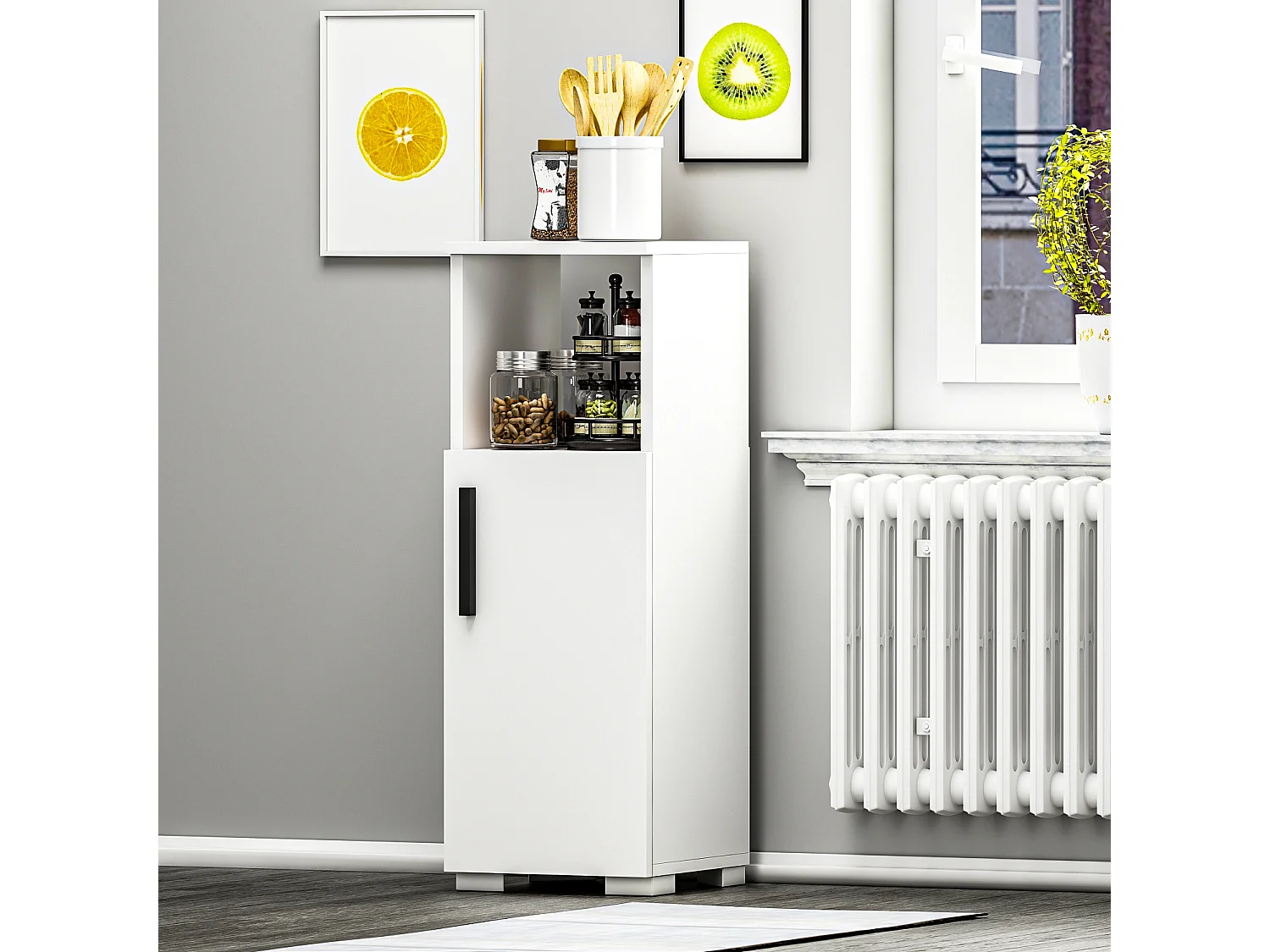 Mehrzweckschrank Duru Weiß 9260