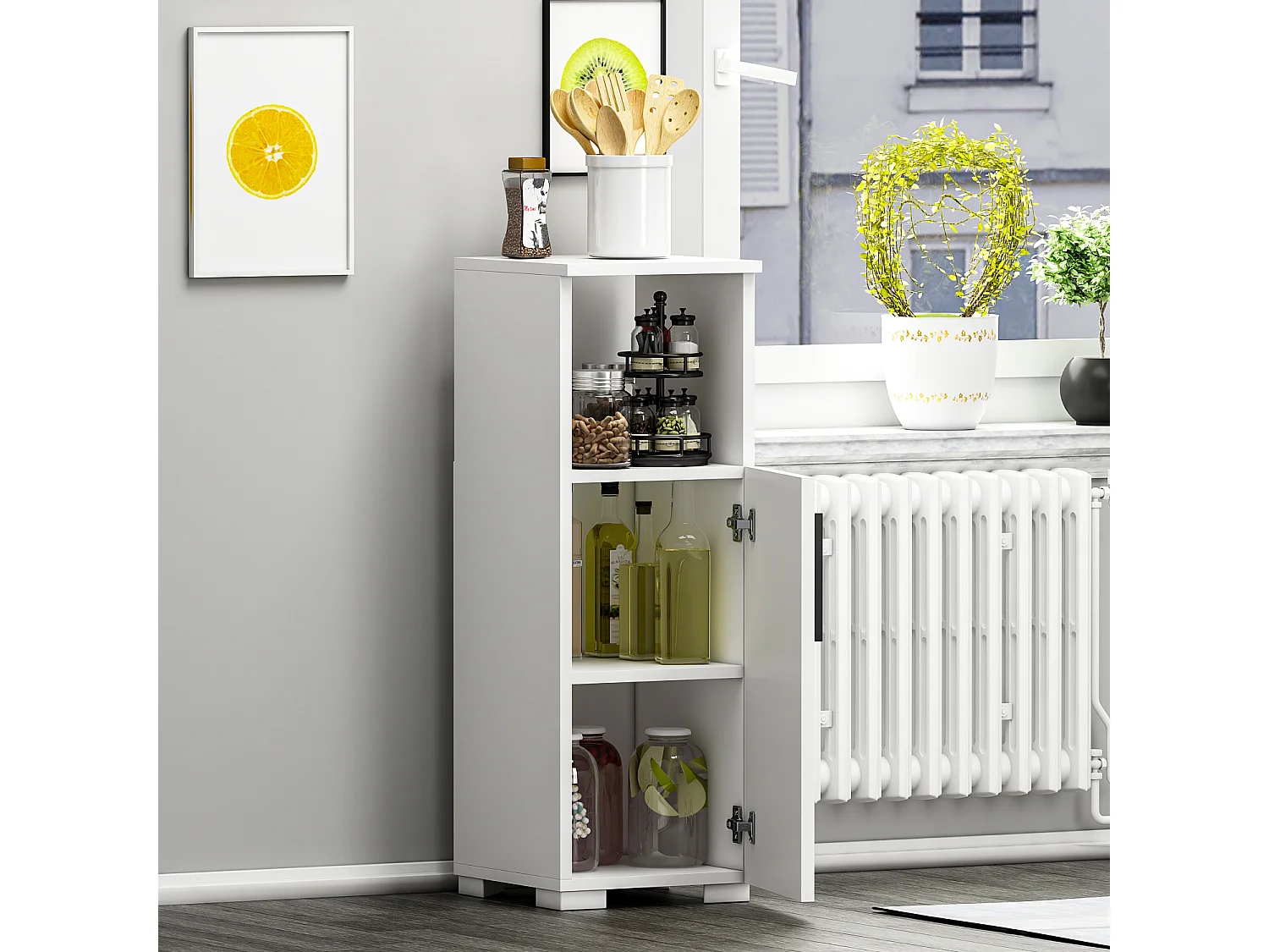 Mehrzweckschrank Duru Weiß 9260