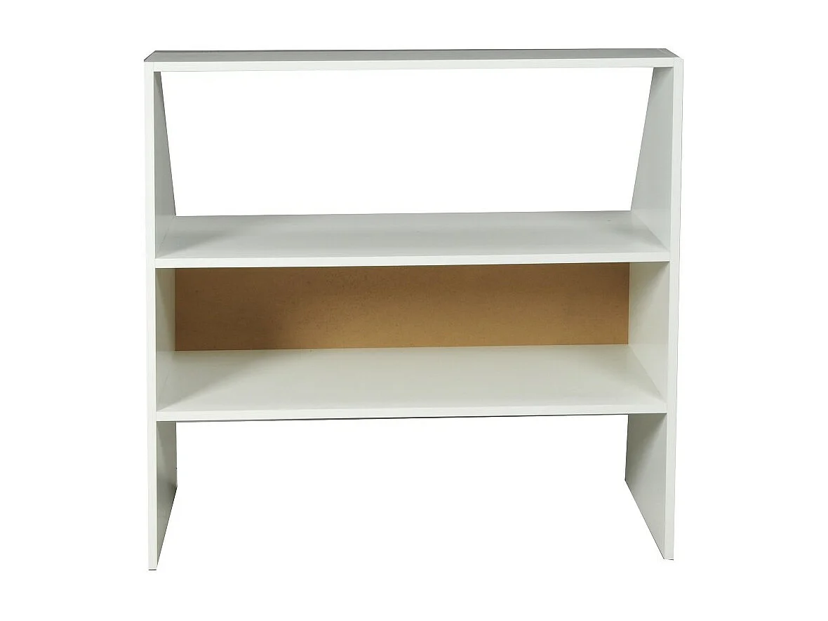 Meuble de rangement sous pente ALIX, H. 100 x L. 100 x P. 50 cm, Blanc