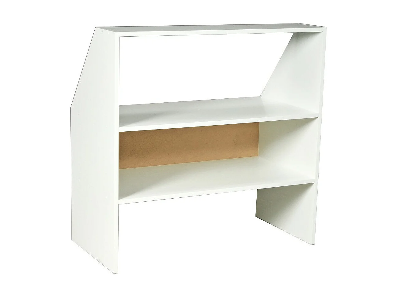 Meuble de rangement sous pente ALIX, H. 100 x L. 100 x P. 50 cm, Blanc