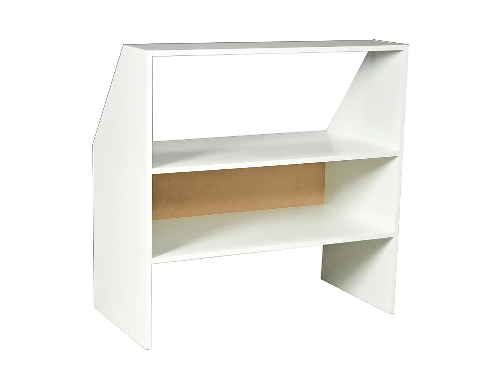 Meuble de rangement sous pente ALIX, H. 100 x L. 100 x P. 50 cm, Blanc