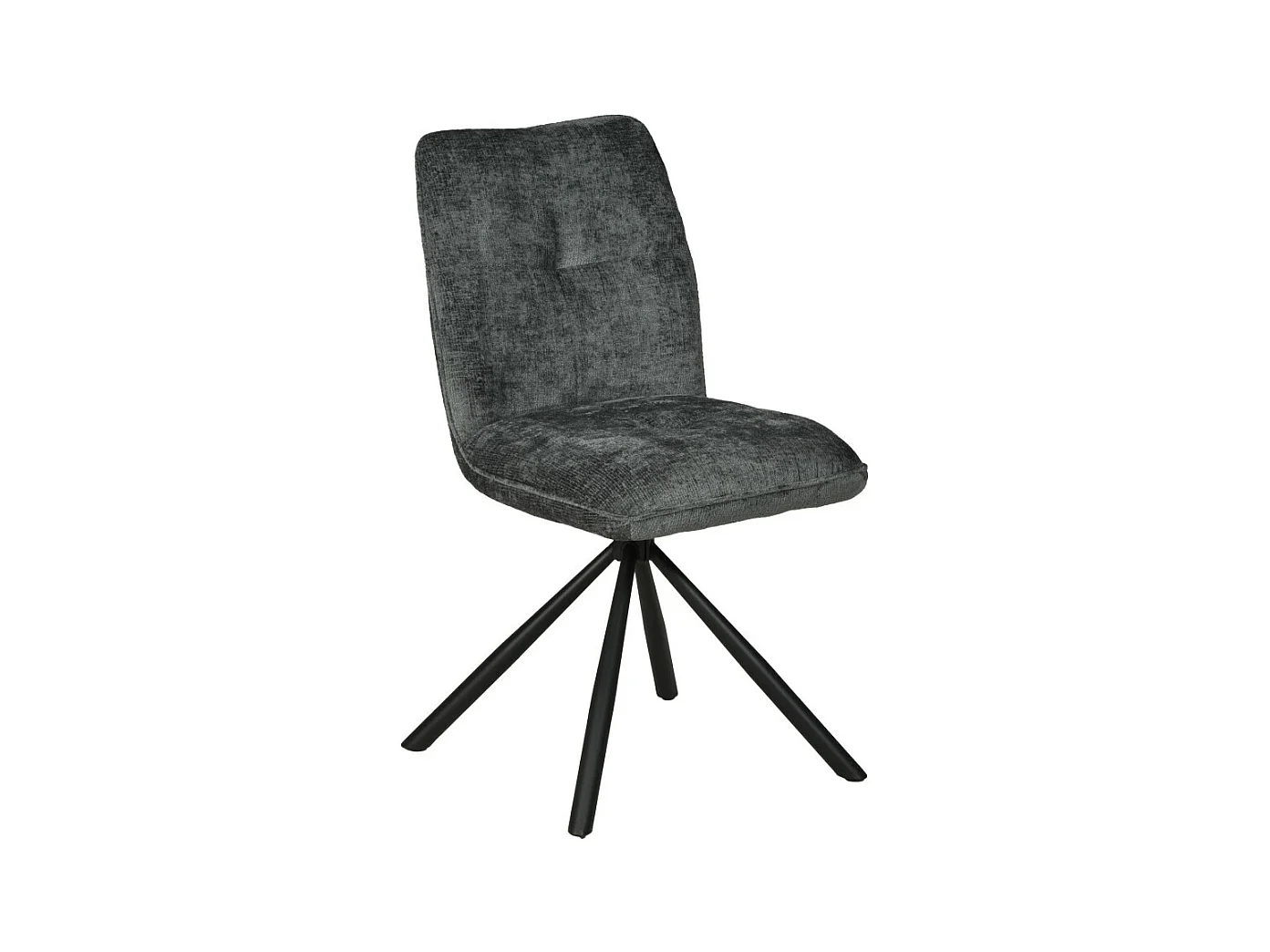 Chaise pivotante de salle à manger CORTINA / Gris foncé