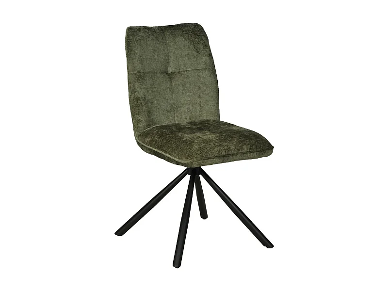 Chaise pivotante de salle à manger CORTINA / Vert