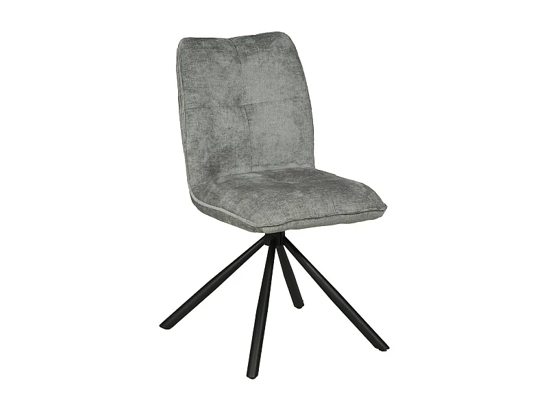 Chaise pivotante de salle à manger CORTINA /  Gris clair