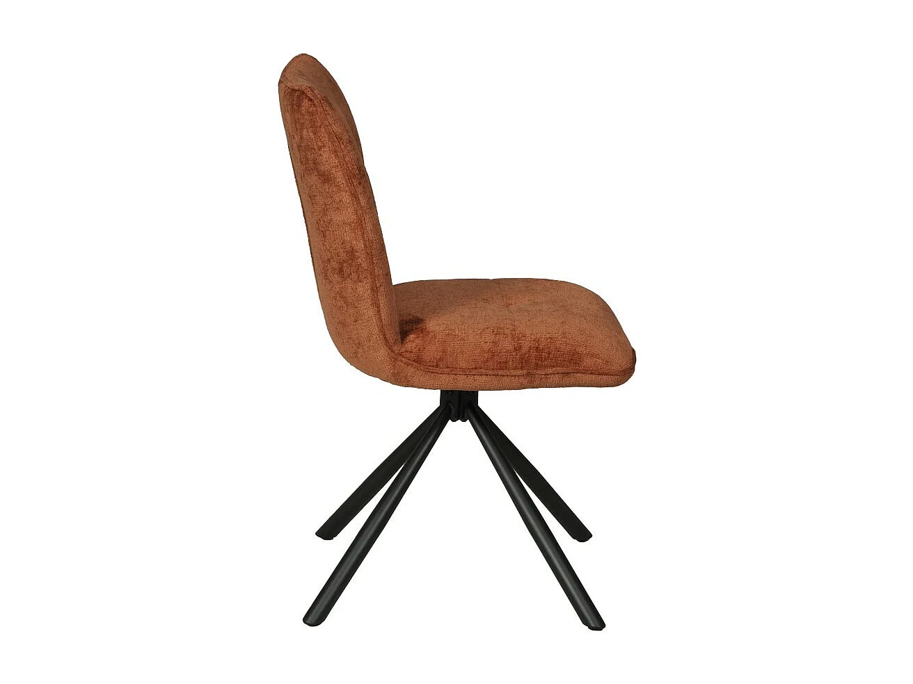 Chaise pivotante de salle à manger CORTINA / Brun brique