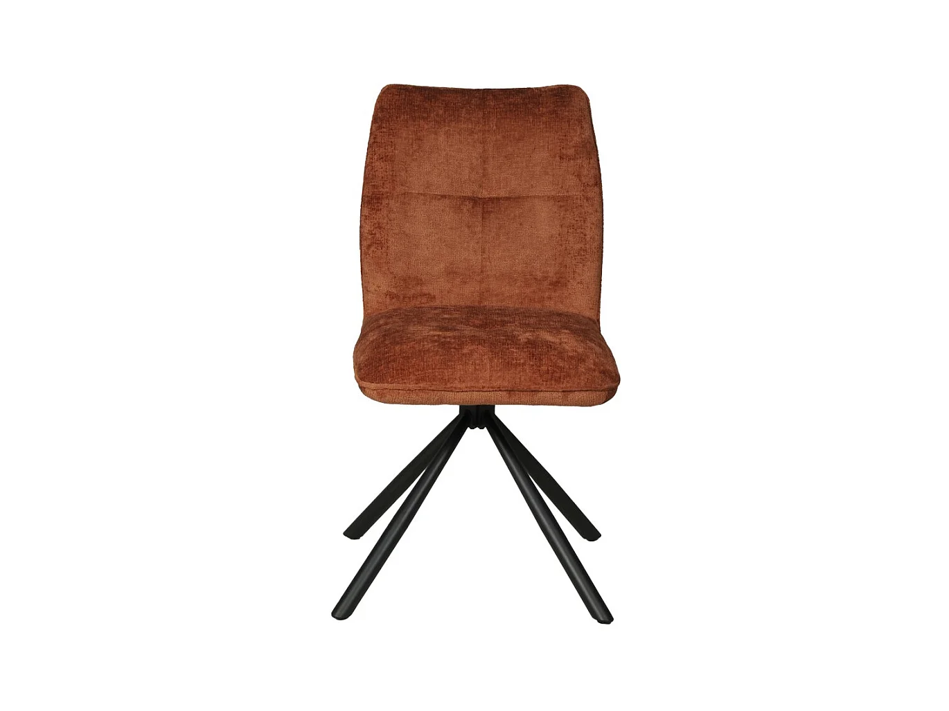 Chaise pivotante de salle à manger CORTINA / Brun brique