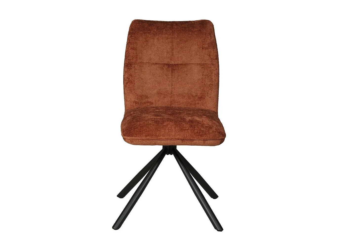 Chaise pivotante de salle à manger CORTINA / Brun brique