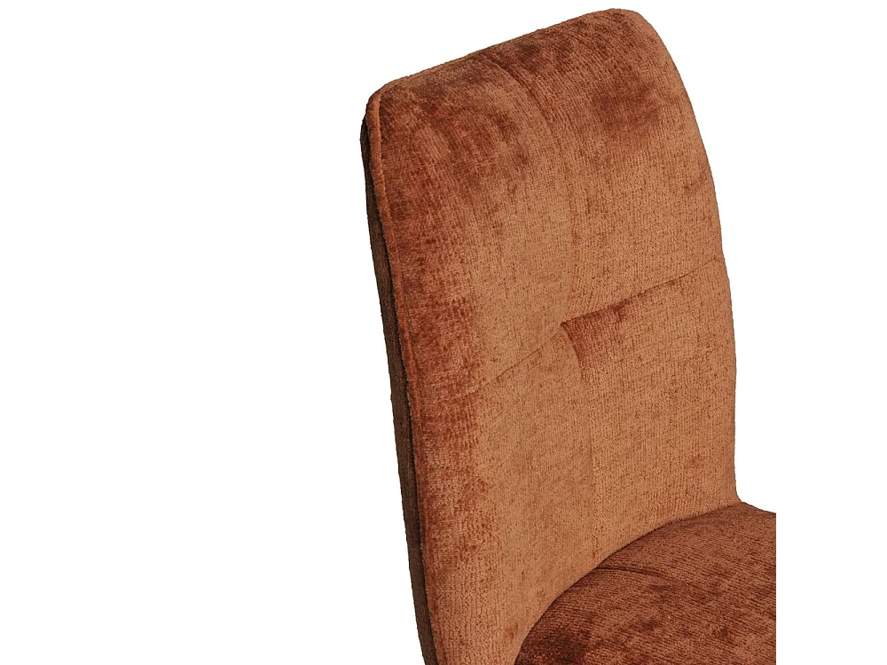 Chaise pivotante de salle à manger CORTINA / Brun brique