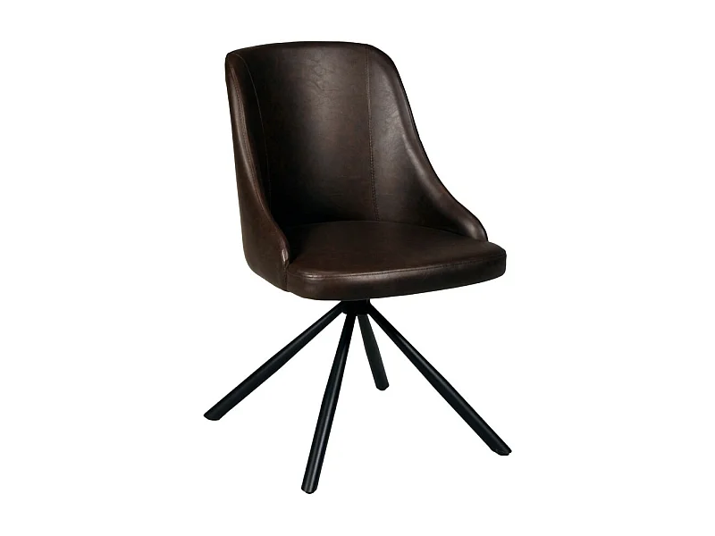 Chaise pivotante HORIZON / Marron