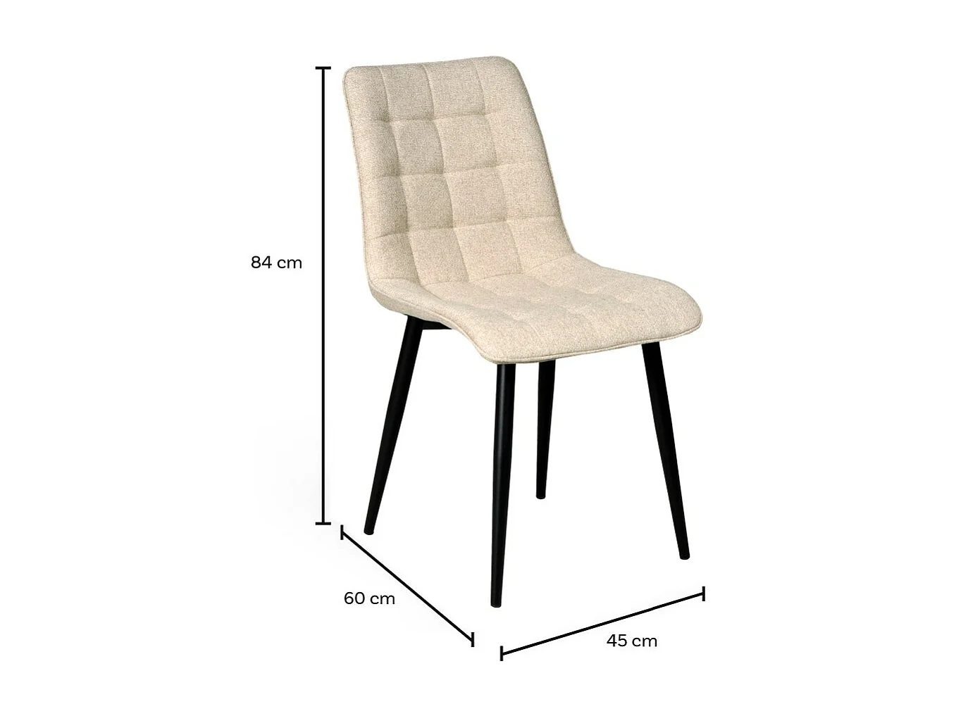 Chaise de salle à manger MUSE/ Beige