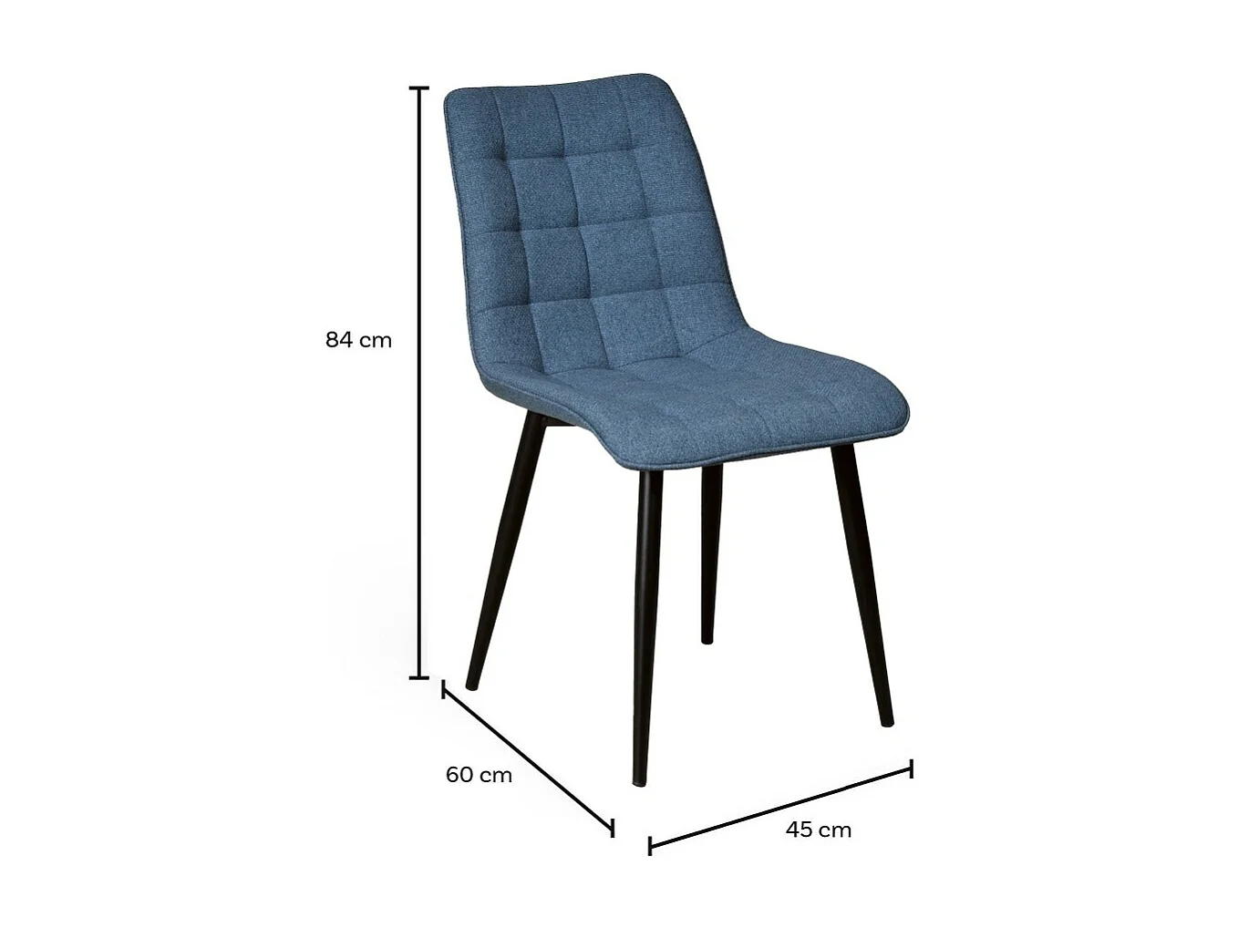 Chaise de salle à manger MUSE/ Bleu