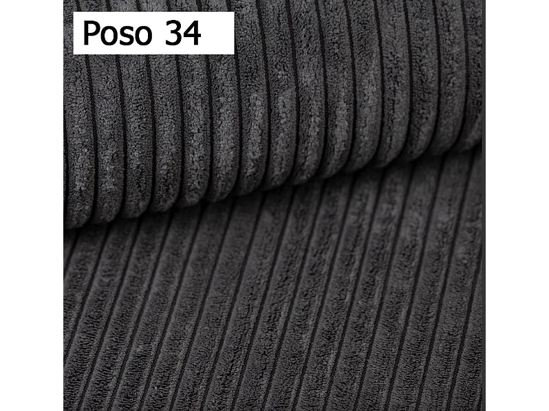 Canapé d'angle Kasjo avec fonction de couchage et coffre de rangement, tissu doux et élastique, côté droit, 245x90x83 cm, couleur : Gris anthracite