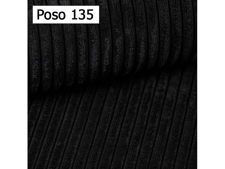 Canapé d'angle Kasjo avec fonction de couchage et coffre de rangement, tissu doux et élastique, côté gauche, 245x90x83 cm, couleur : Noir