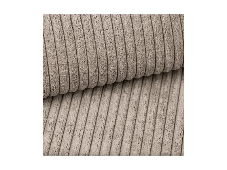 Hoekbank Kasjo met slaapfunctie, opbergruimte, zachte stof, flexibel, rechterkant, 245x90x83 cm, kleur: Cappuccino