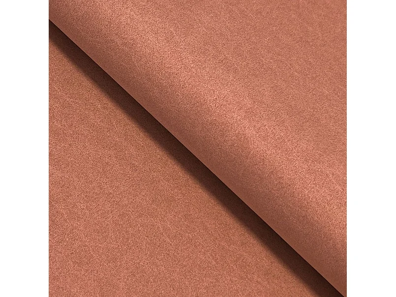 Hoekbank LAREN – Moderne slaapbank, opbergruimte, kunststof poten, rechterzijde, POEDERROZE, 251x251x85 cm