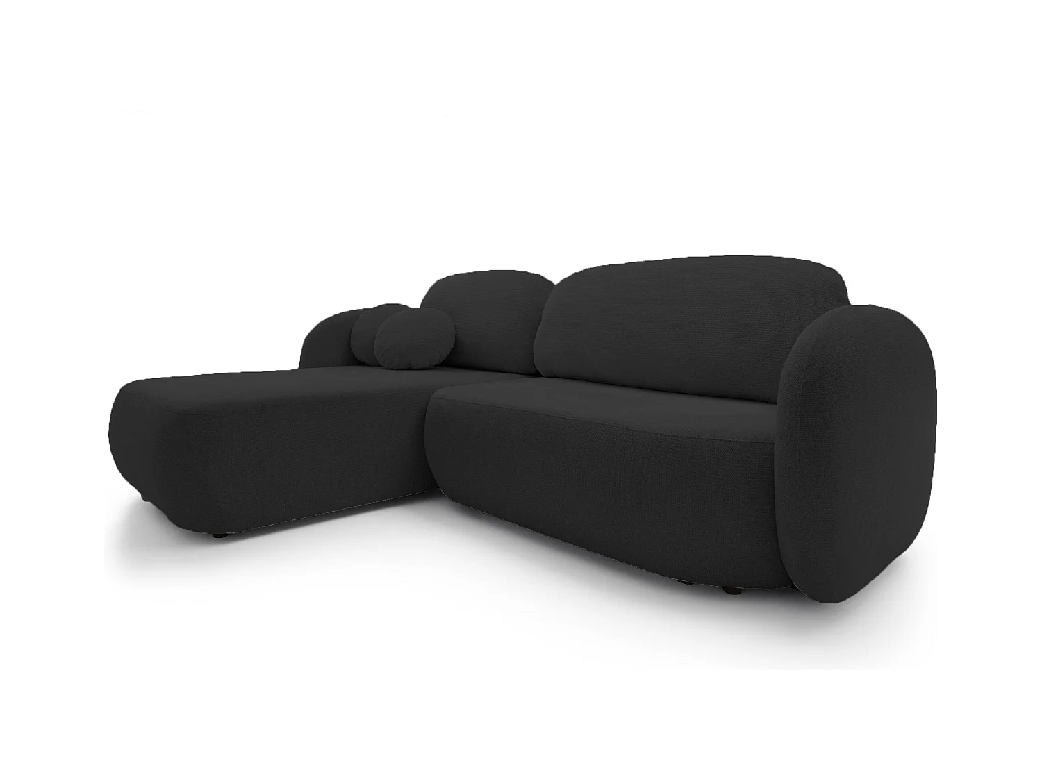 Canapé d'Angle OLIO L-Form avec Lit 138x210cm Coffre et Coussins Amovibles – Gauche 248x174x86cm GRIS