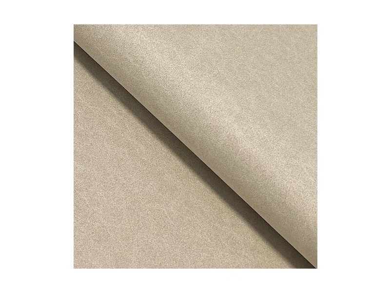 Canapé d'angle LAREN convertible, coffre de rangement, pieds en plastique, côté droit, CREMAL, 251x251x85 cm