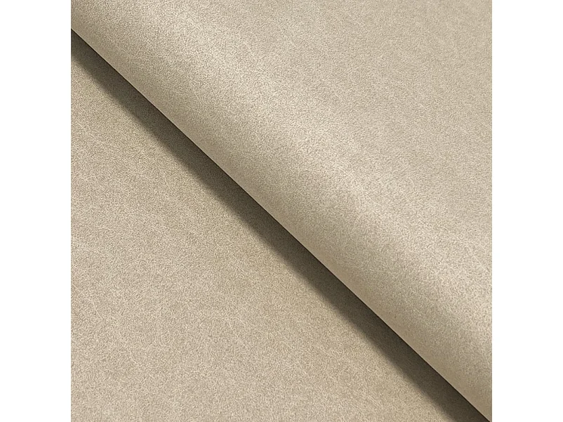 Canapé d'angle LAREN convertible, coffre de rangement, pieds en plastique, côté droit, CREMAL, 251x251x85 cm