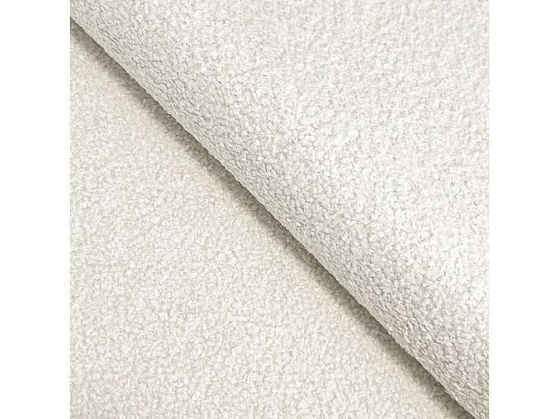 Canapé avec fonction lit et coffre de rangement, rembourrage confortable, tissu, coussins décoratifs, côté droit, 276x88x176 cm, blanc