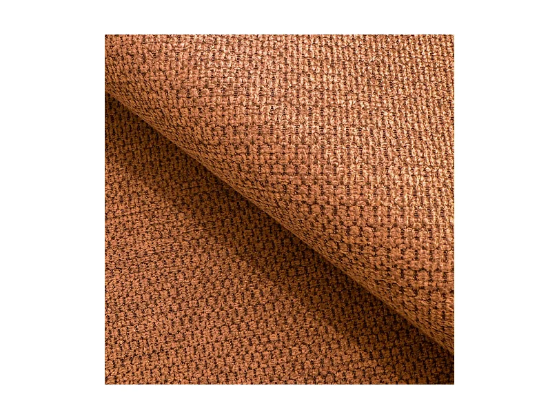 Canapé d'Angle OLIO L-Form avec Lit 138x210cm Coffre et Coussins Amovibles – Gauche 248x174x86cm ORANGE FONCÉ