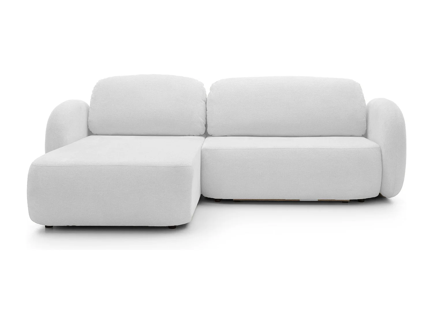 Canapé d'Angle OLIO L-Form avec Lit 138x210cm Coffre et Coussins Amovibles – Gauche 248x174x86cm ASHE