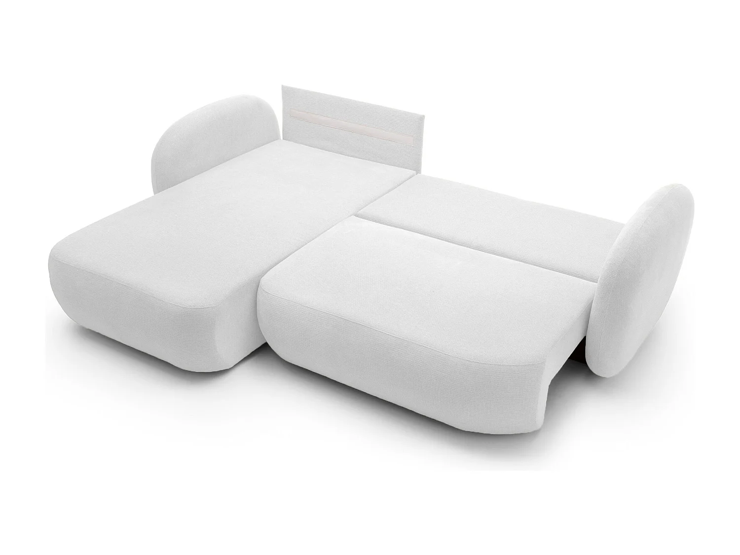 Canapé d'Angle OLIO L-Form avec Lit 138x210cm Coffre et Coussins Amovibles – Gauche 248x174x86cm ASHE