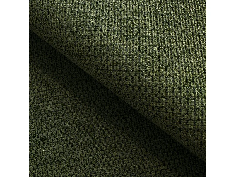 L-vormige hoekbank OLIO met slaapfunctie 138x210 cm, opbergbox en losse rugkussens – comfortabele slaapbank, links, 248x174x86 cm, GROEN