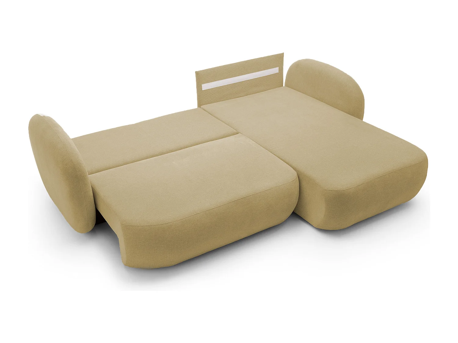 Hoekbank OLIO L-Form met Bed 138x210cm Lade en Verwijderbare Kussens – Rechts 248x174x86cm OLIJF