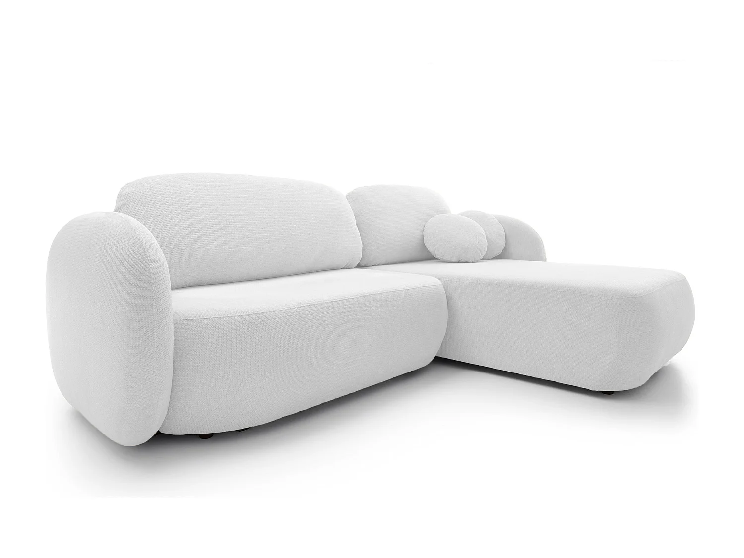 Hoekbank OLIO L-Form met Bed 138x210cm Lade en Verwijderbare Kussens – Rechts 248x174x86cm ASHE