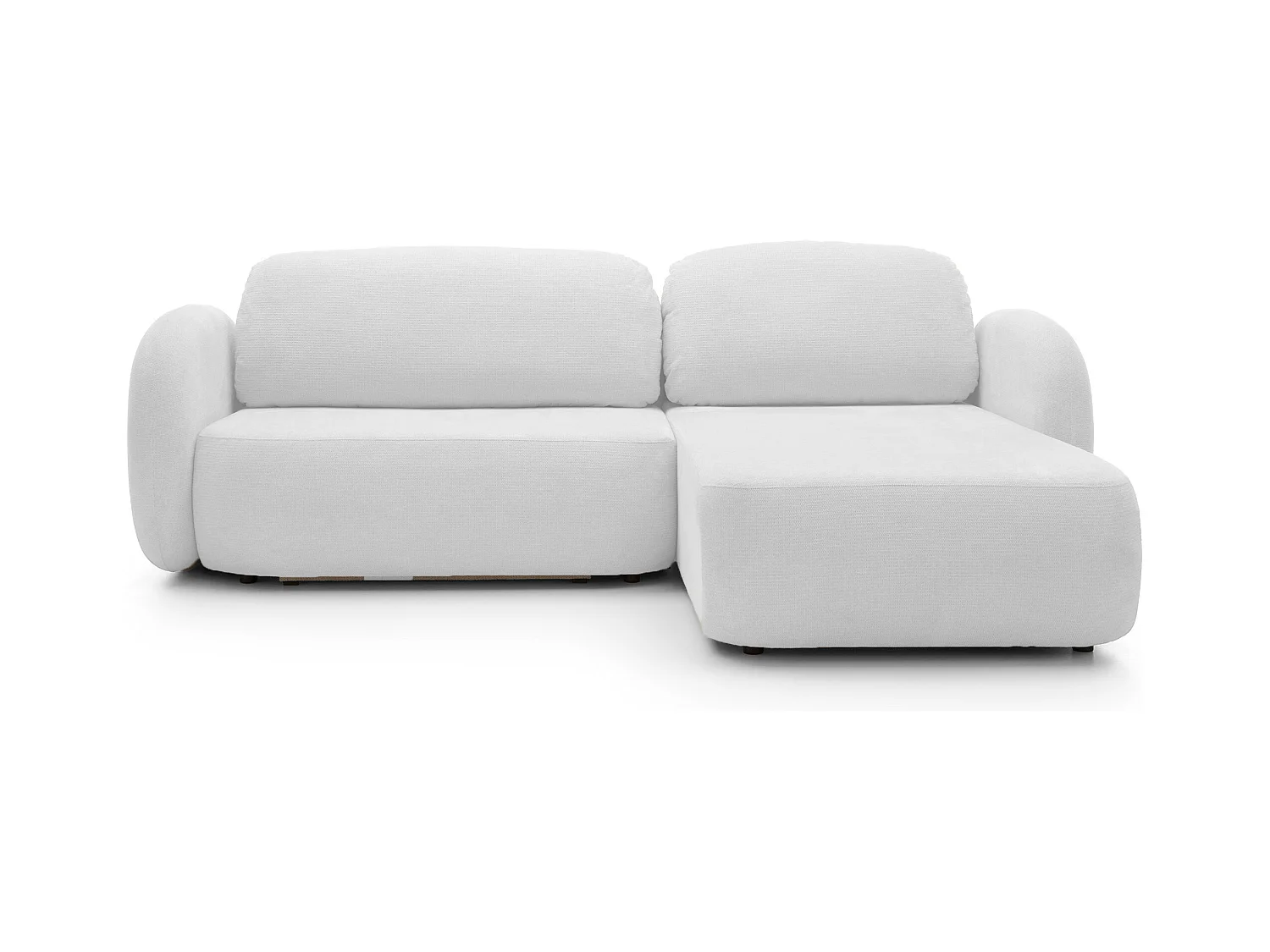 Canapé d'Angle OLIO L-Form avec Lit 138x210cm Coffre et Coussins Amovibles – Droite 248x174x86cm ASHE