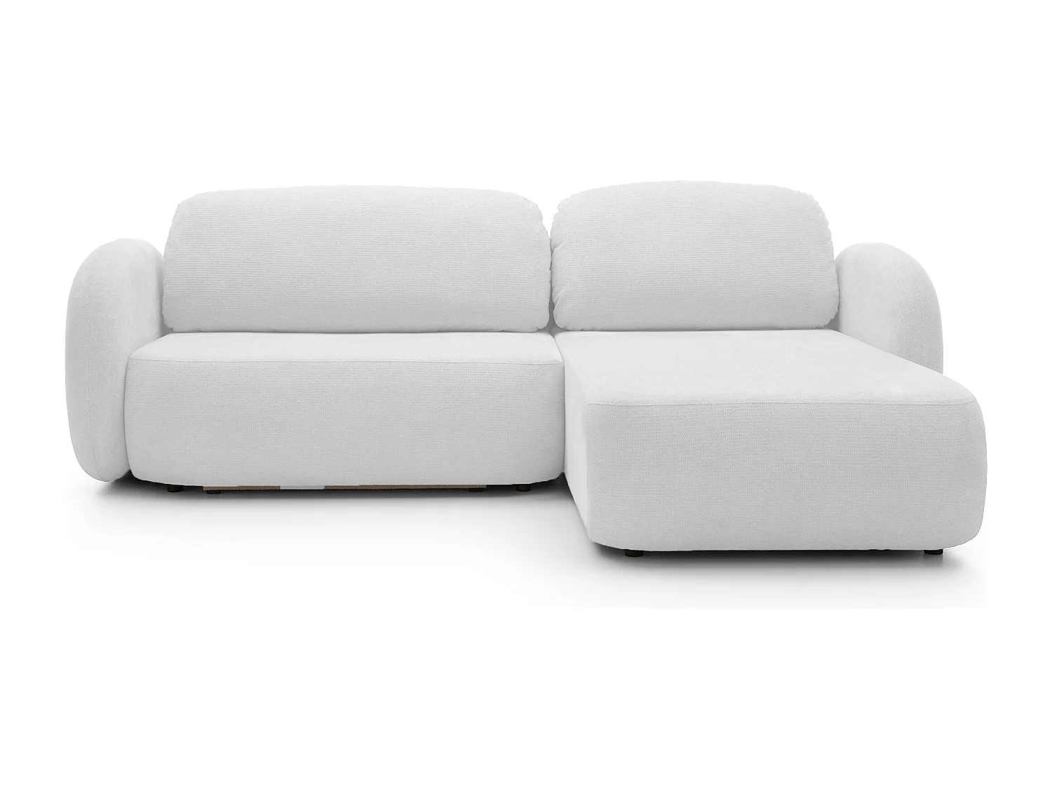 Canapé d'Angle OLIO L-Form avec Lit 138x210cm Coffre et Coussins Amovibles – Droite 248x174x86cm ASHE