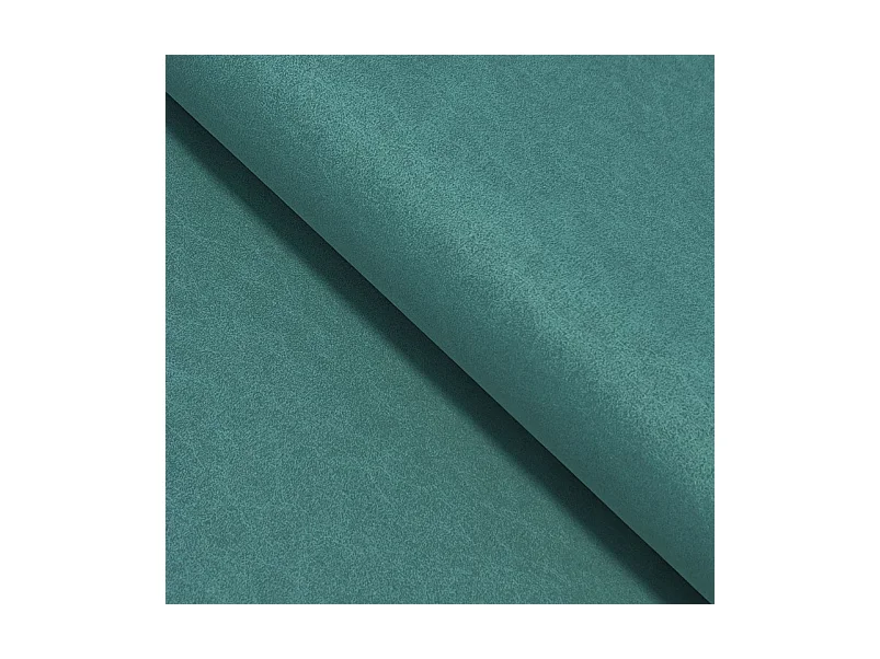 Canapé d'angle LAREN convertible, coffre de rangement, pieds en plastique, côté gauche, TURQUOISE, 251x251x85 cm