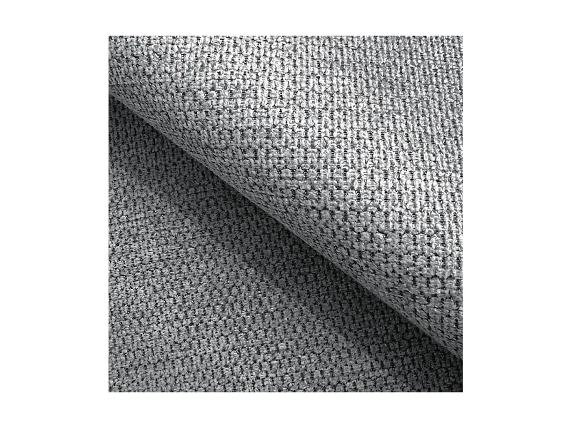 Canapé d'Angle OLIO L-Form avec Lit 138x210cm Coffre et Coussins Amovibles – Droite 248x174x86cm ARGENT CLAIR