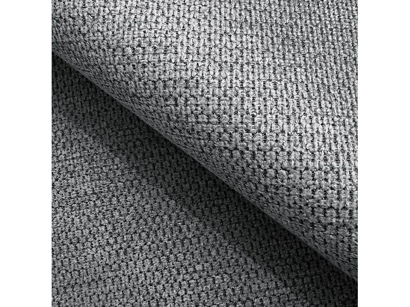 Canapé d'Angle OLIO L-Form avec Lit 138x210cm Coffre et Coussins Amovibles – Gauche 248x174x86cm ARGENT FONCÉ